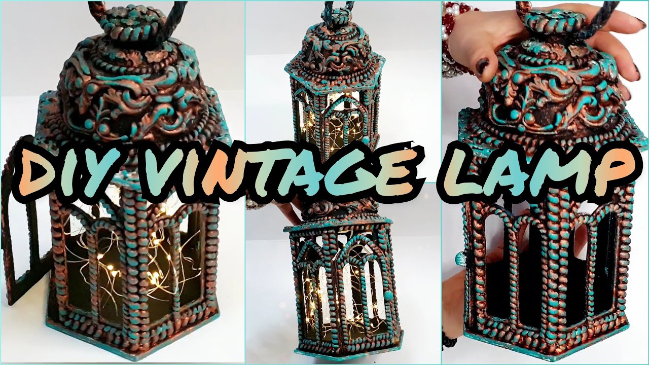 DIY Lantern made of cardboard|How to make a night lamp ?|diy nightlight| paper craft|cardboard ideas