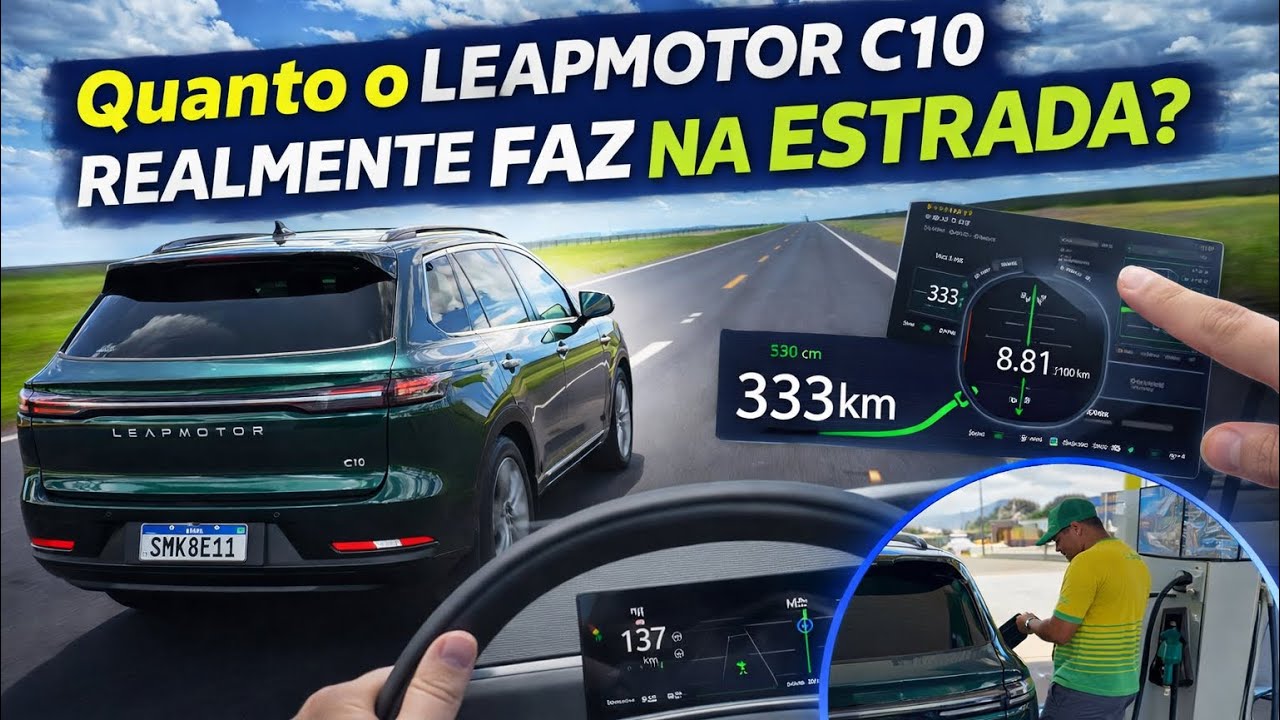 Quanto o LEAPMOTOR C10 Realmente Faz na Estrada? Teste de Autonomia e Consumo