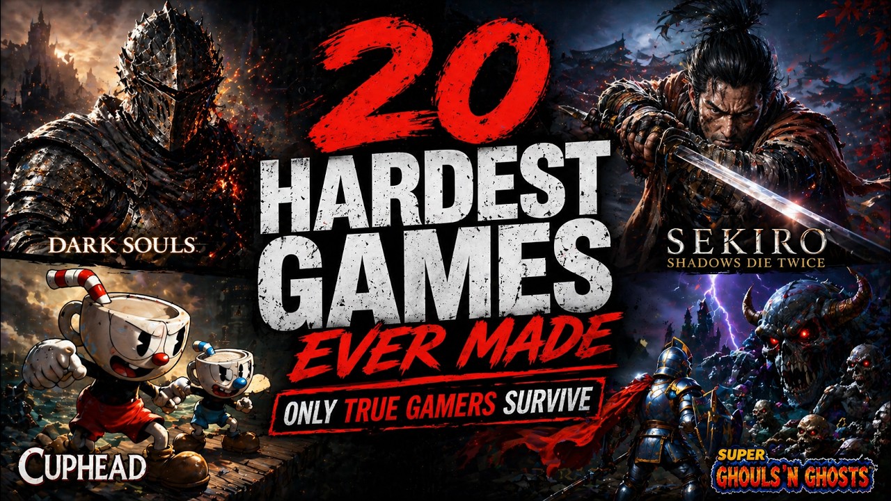 20 Hardest Games Ever Made - Only True Gamers Survive
