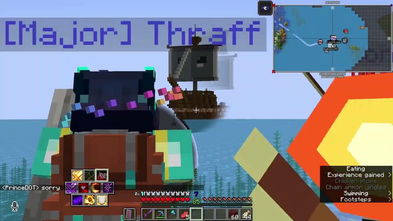 being the ender dragon in our modded minecraft server