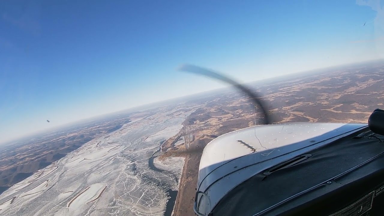 Landing in La Crosse after flying to Praire du Chien