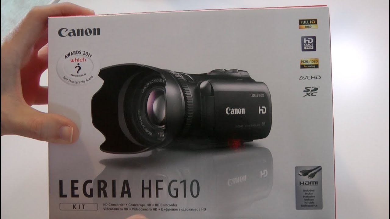 Canon Legria (Vixia) HF G10 Camcorder Unboxing & Product Tour