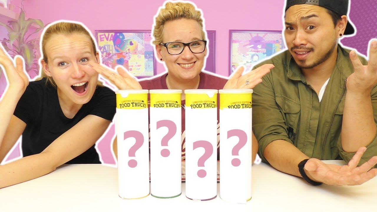 DIY Inspiration PRINGLES CHALLENGE Street Food Edition | Können Kathi & Yoshi coole Sorten erraten?