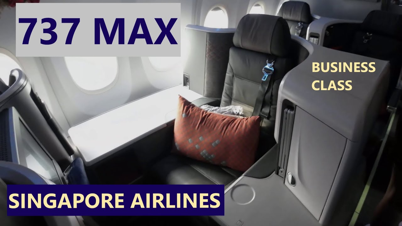 Singapore Airlines 737 Max Business Class |Throne Seat
