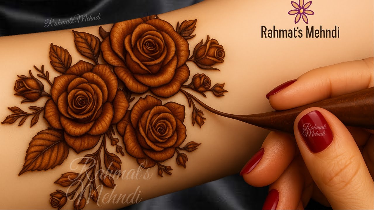 New stylish floral back hand mehndi design|easy & simple mehndi design|mehandi ka design|mehndi