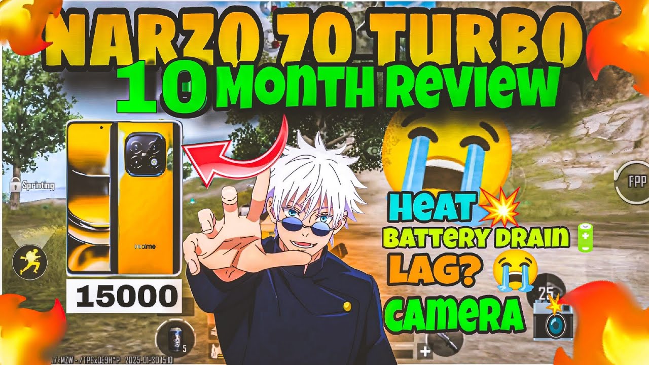 ⚡REALME NARZO 70 TURBO BGMI REVIEW || AFTER 10 MONTH || BGMI TEST