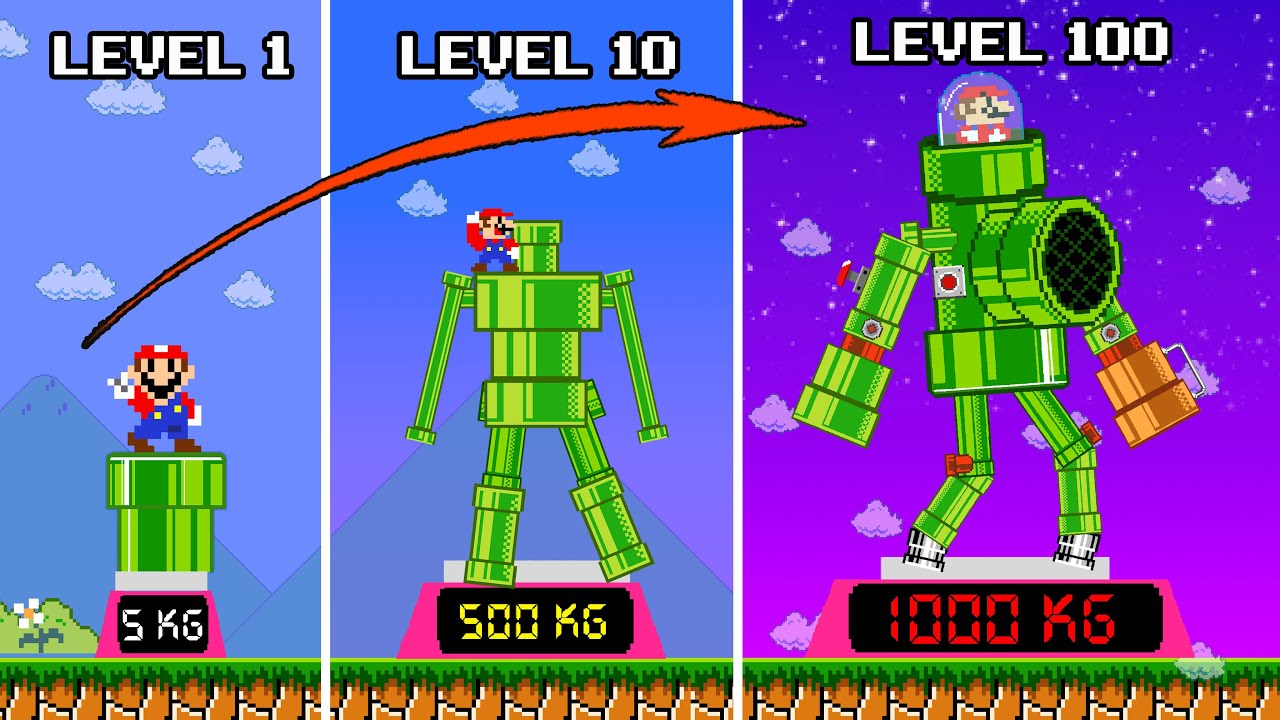 EVOLUTION Of Mario Robot: Every Seed Makes Mario Become ROBOT | POWER-UP MARIO