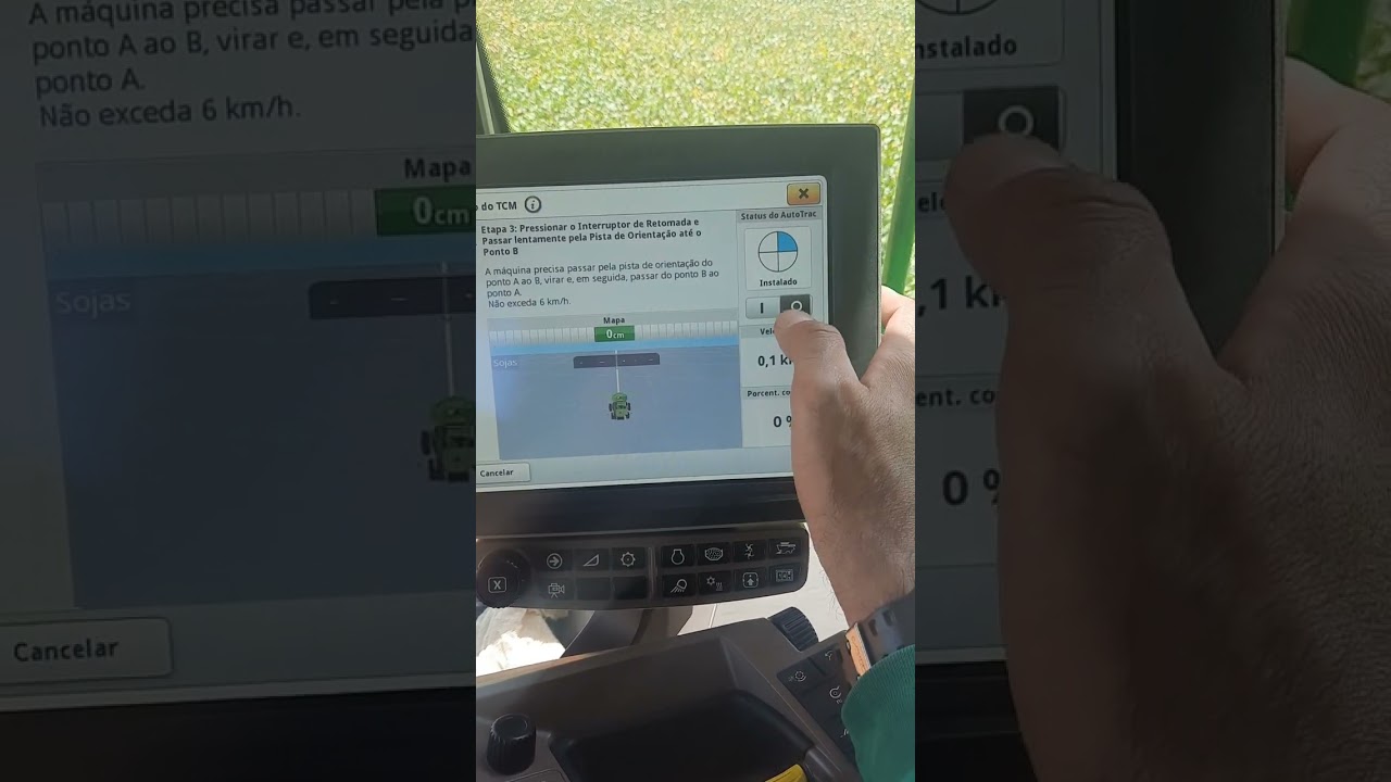 Como fazer a calibração do Tcm da antena John Deere Starfire 6000 com monitor gen4!