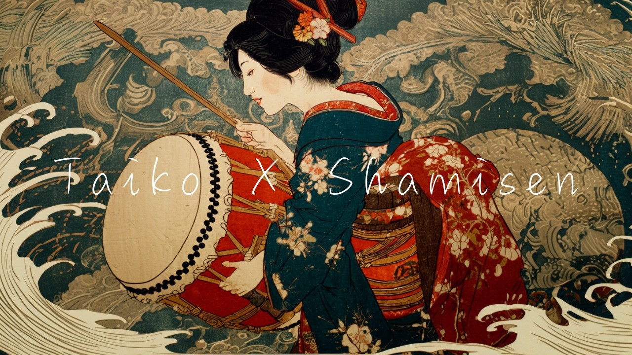 和BGM 🎧 Powerful Taiko Beat｜Taiko × Shamisen｜力強く響く和の鼓動