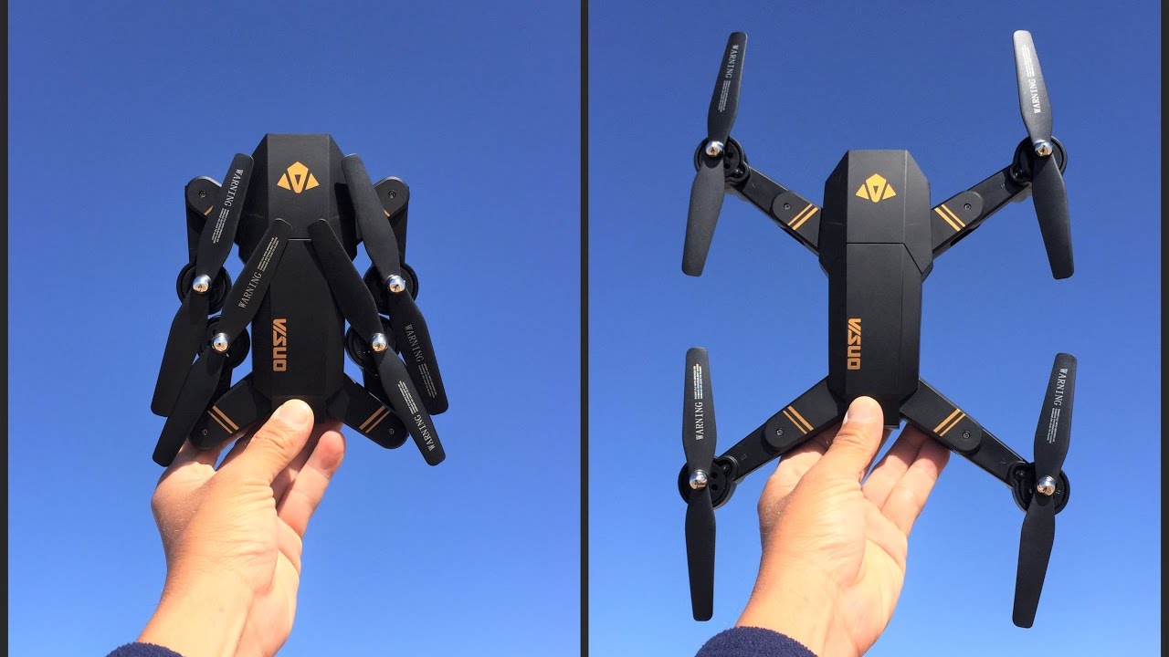 Складной радиоуправляемый квадрокоптер Visuo Drone Tianqu xs809w