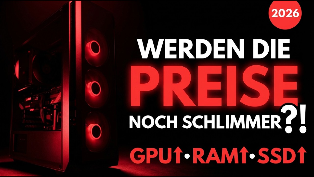 Werden die Hardware-Preise NOCH schlimmer?! GPU, RAM & SSD könnten 2026 explodieren!