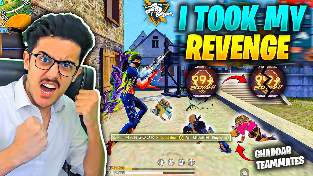 I Got My Revenge: Breaking My Old Teammates' Streak with a V-Badge YouTuber in Free Fire!