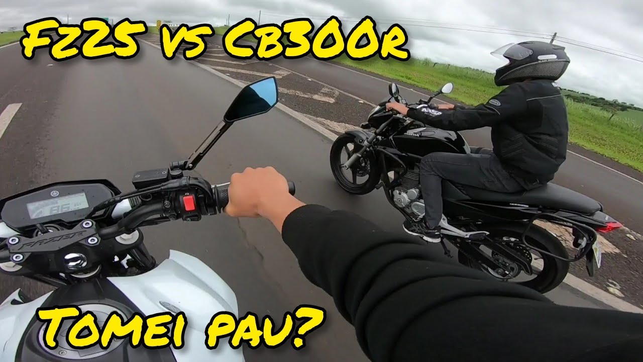 FZ25 VS CB300R | QUEM LEVOU?