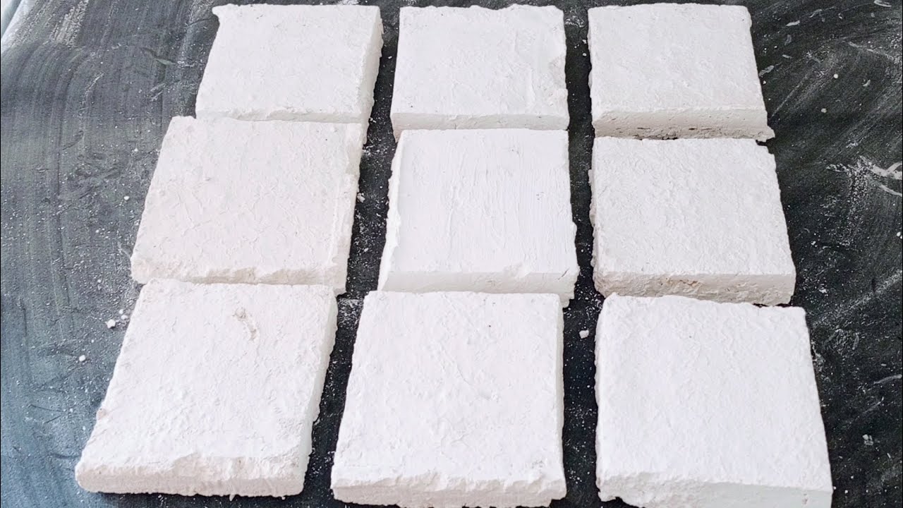 Big Gym chalk blocks/Crunchy homemade gym chalk/gym chalk ASMR today/sleep aid/asmr 