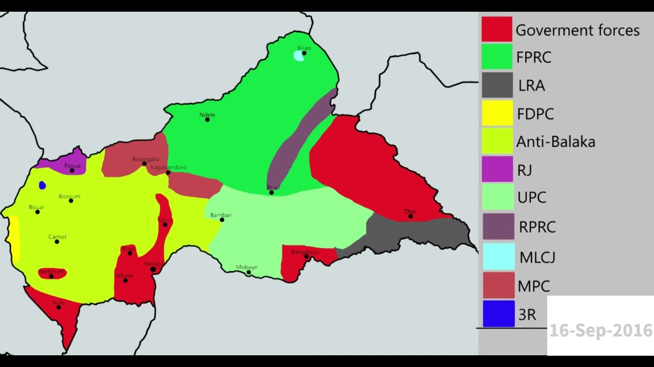 Central African Republic Civil War - Every Day (2012-Present)