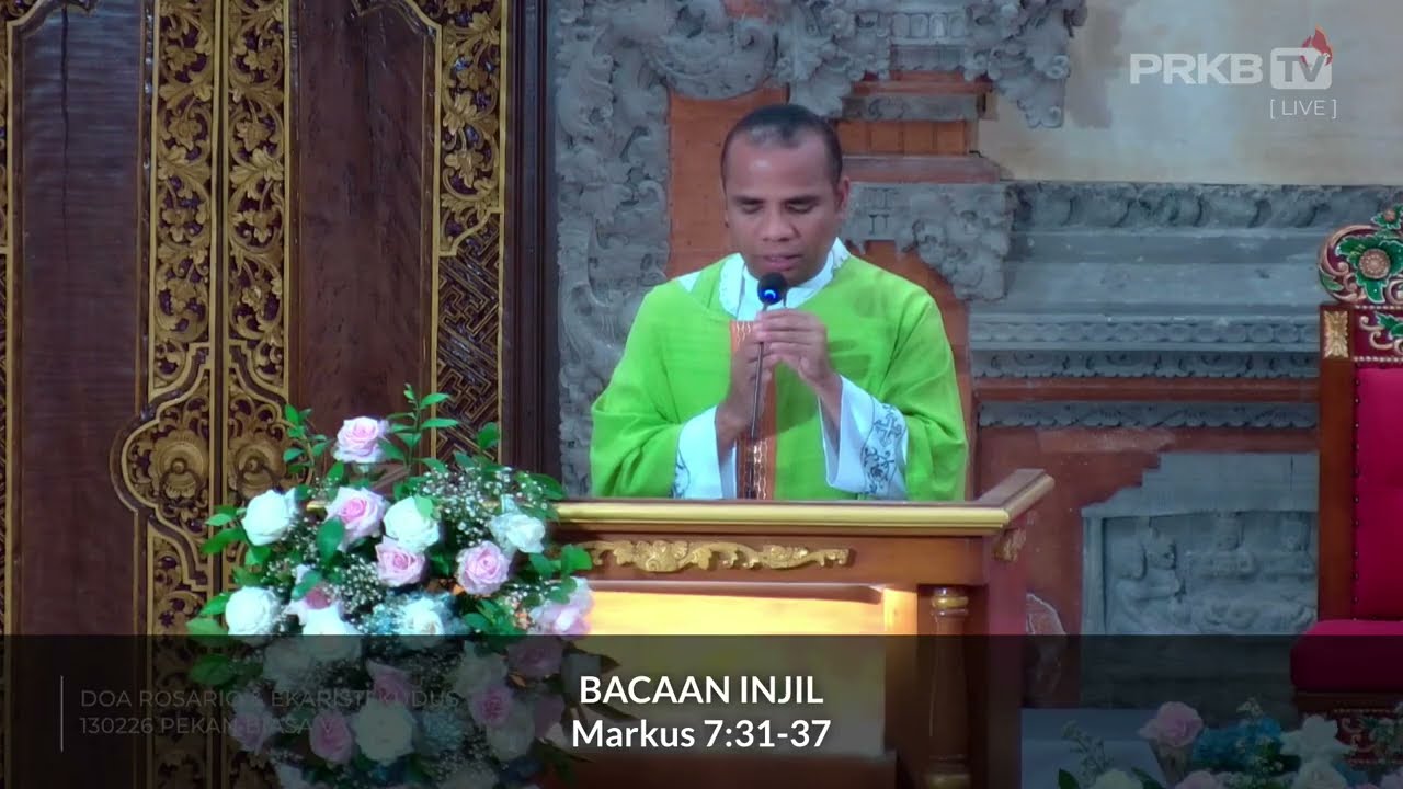 Bacaan Injil dan renungan hari ini 13 Februari 2026 - Markus 7:31-37
