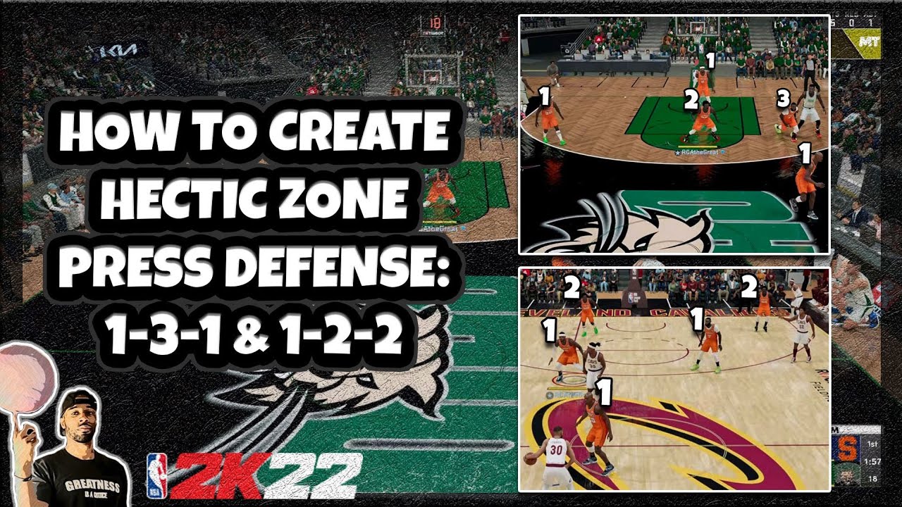 How To Run A Hectic Zone Press Defense In NBA 2K22 MyTeam (1-2-2 & 1-3-1 hybrids)