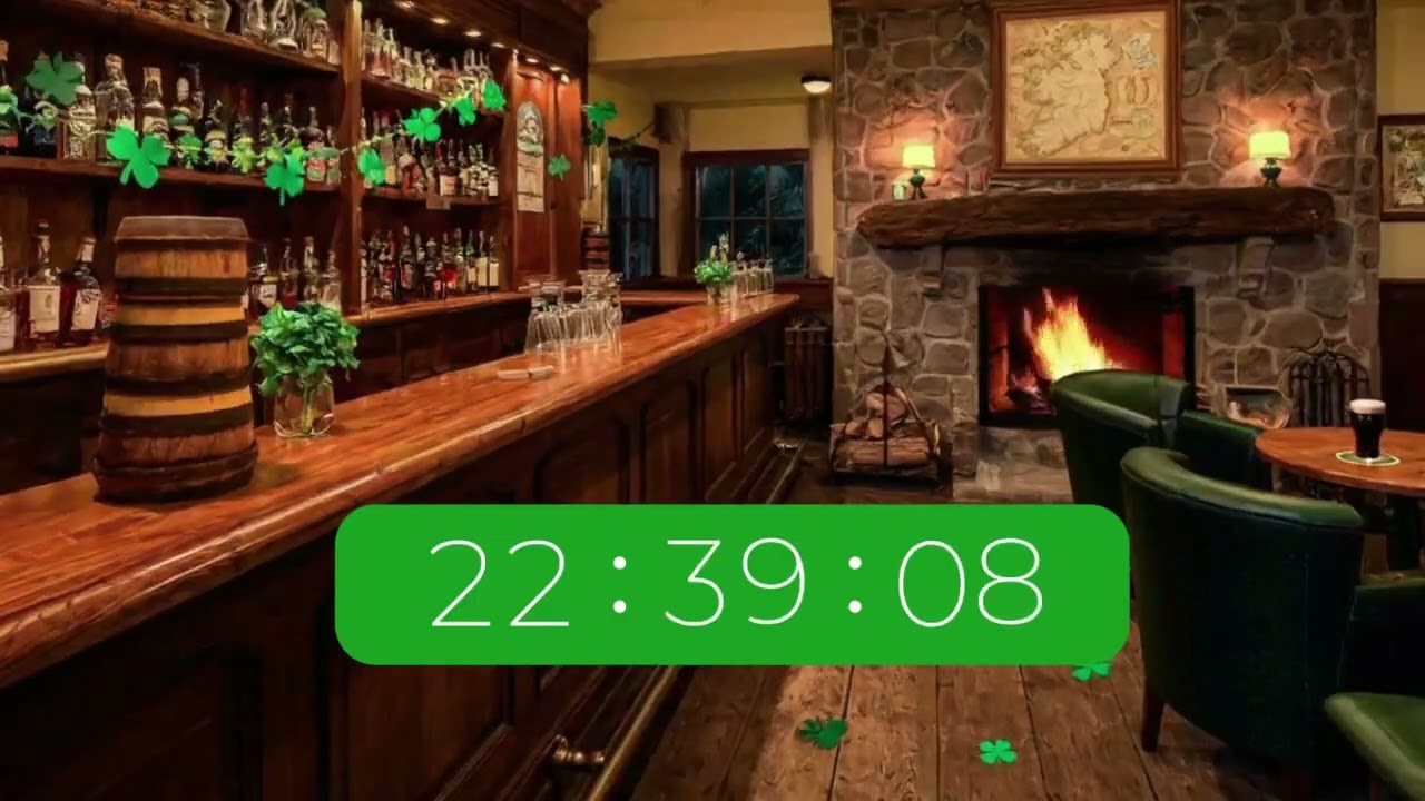 30 minute St Patrick's day countdown timer - Irish Pub ambience