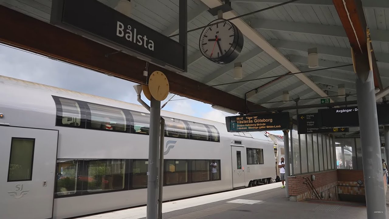 Sweden, train ride from Bålsta to Västerås
