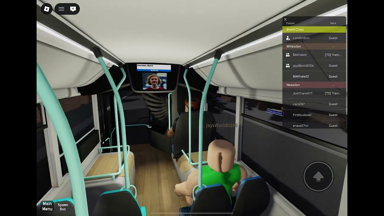 226 Roblox full ride Willesden Bus Garage-Golders Green