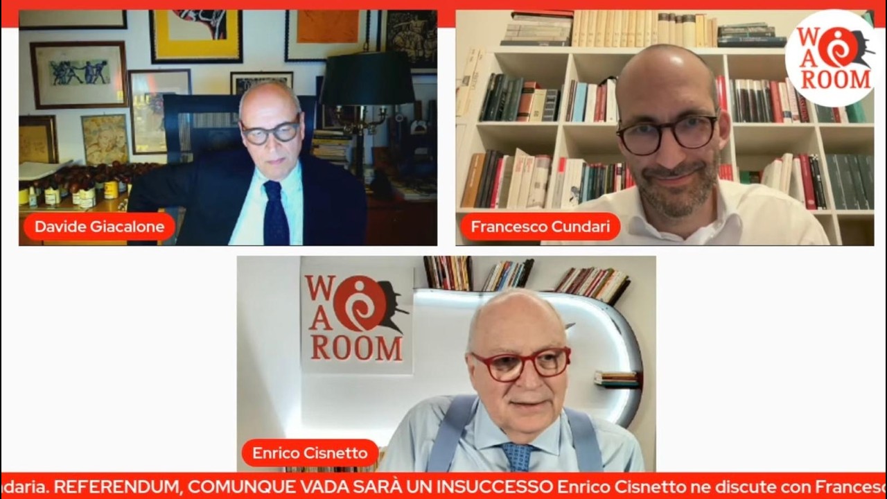 War Room di Enrico Cisnetto con Francesco Cundari e Davide Giacalone