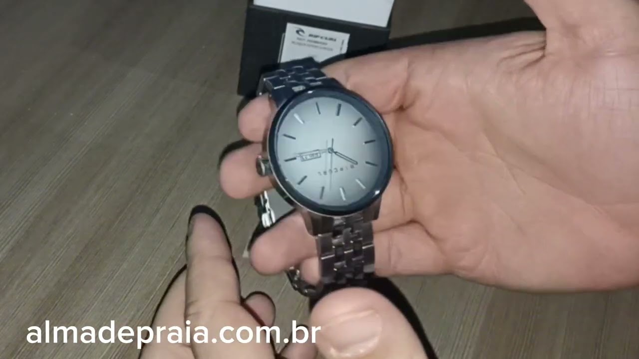 Rel&oacute;gio Rip Curl Detroit Silver SSS White Blue