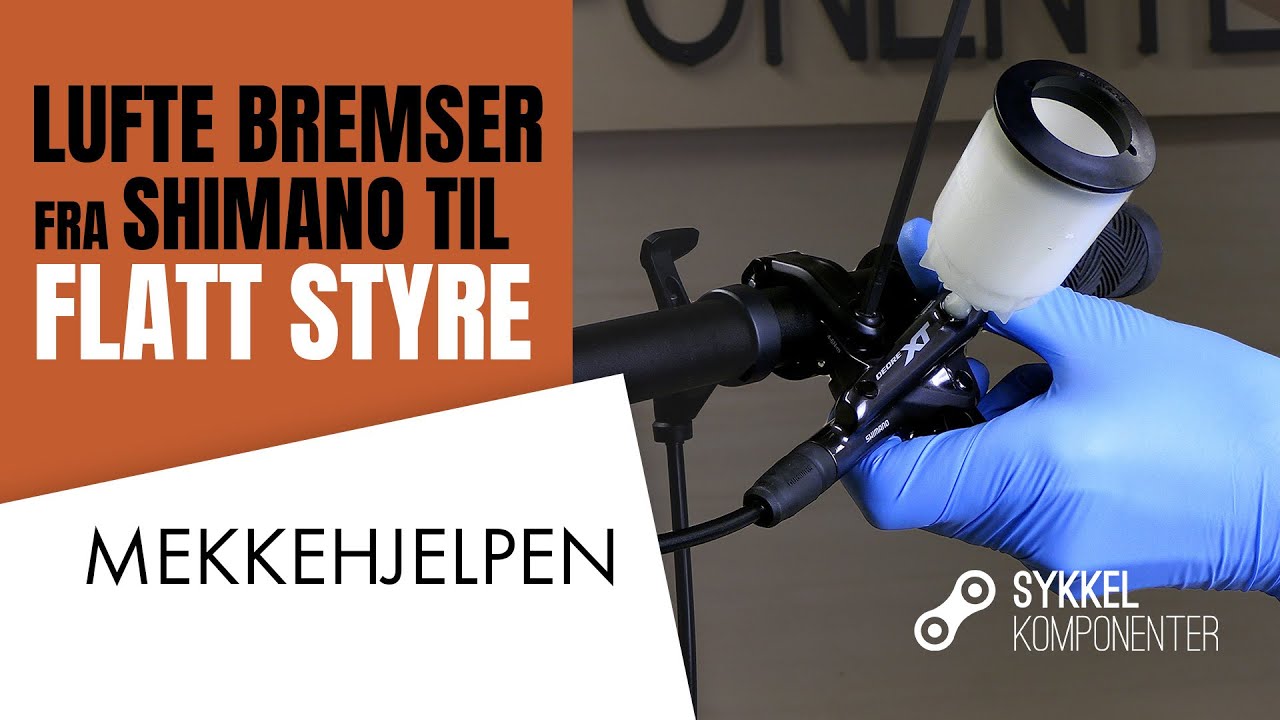 Lufte HYDRAULISKE SKIVEBREMSER fra SHIMANO til SYKKEL med FLATT STYRE | MEKKEHJELPEN