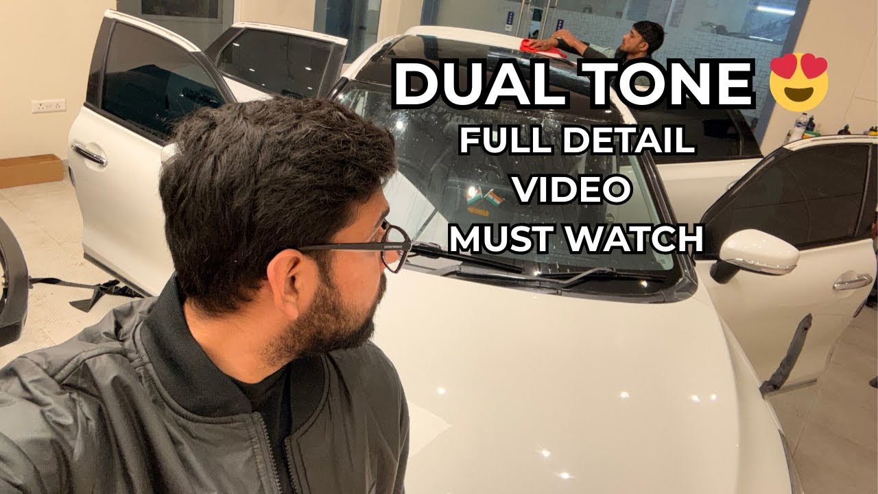 New Baleno Dual Tone Conversion 🔥 | Black PPF Roof Wrap Full Detail | Must Watch! #vlog #dailyvlog