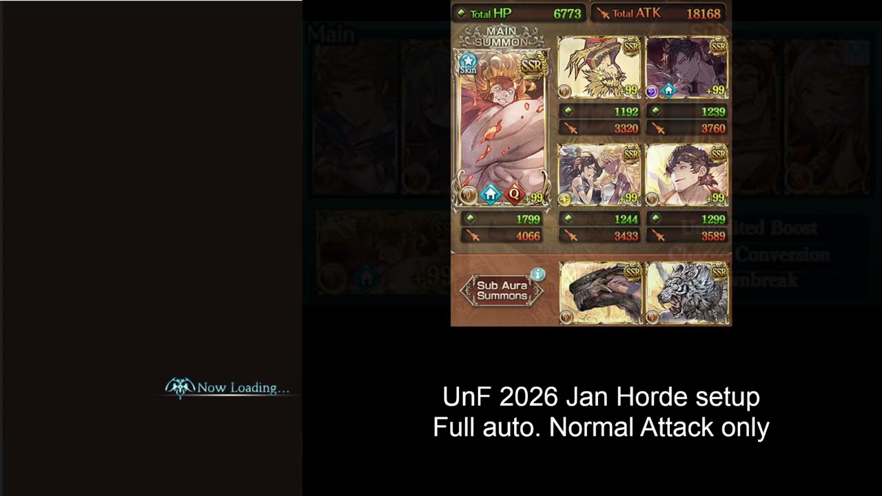 [GBF] 2026 Jan UnF - Horde Full auto