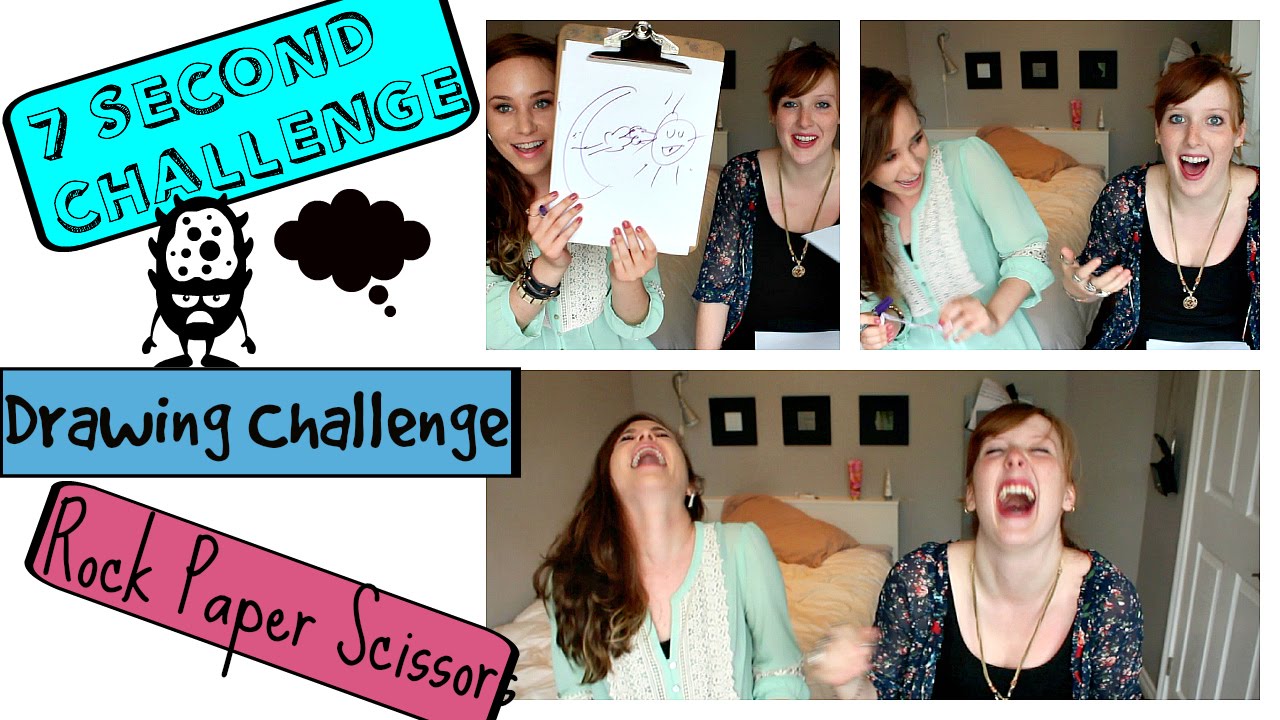 7 Second Challenge + Drawing Challenge + Rock, Paper, Scissors?