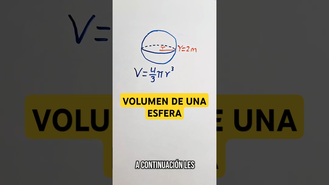 ✅️EL TRUCO PARA calcular el VOLUMEN DE UNA ESFERA✅️