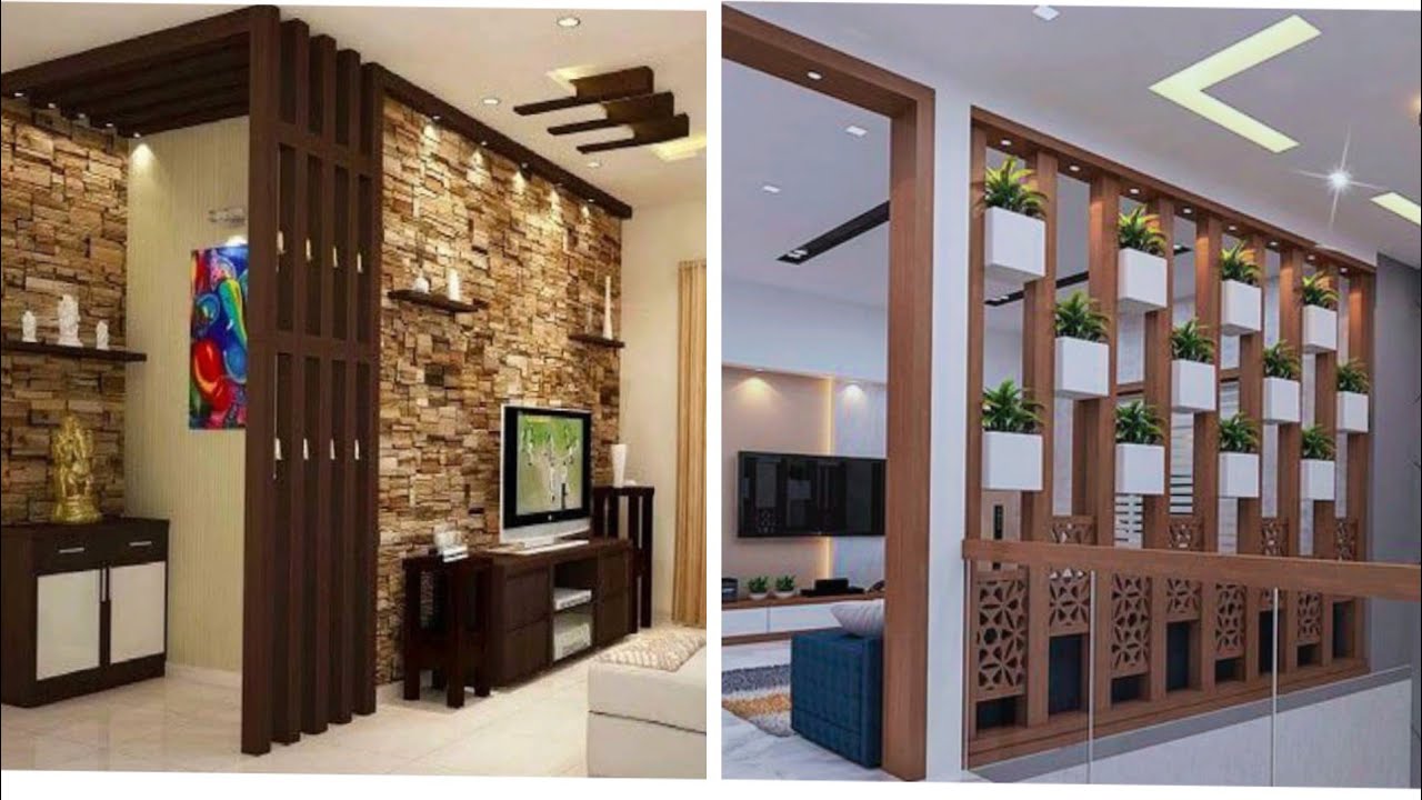 Wooden Partition Design Between Living Dining Room Divider Wall Decor | Room Separator Interior