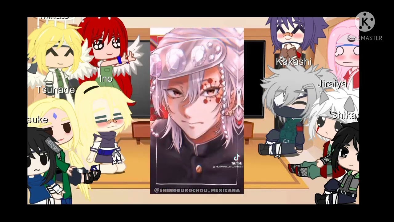 °•Amigos de naruto+minato y kushina reaccionan a Naruto es uzui Tengen•°