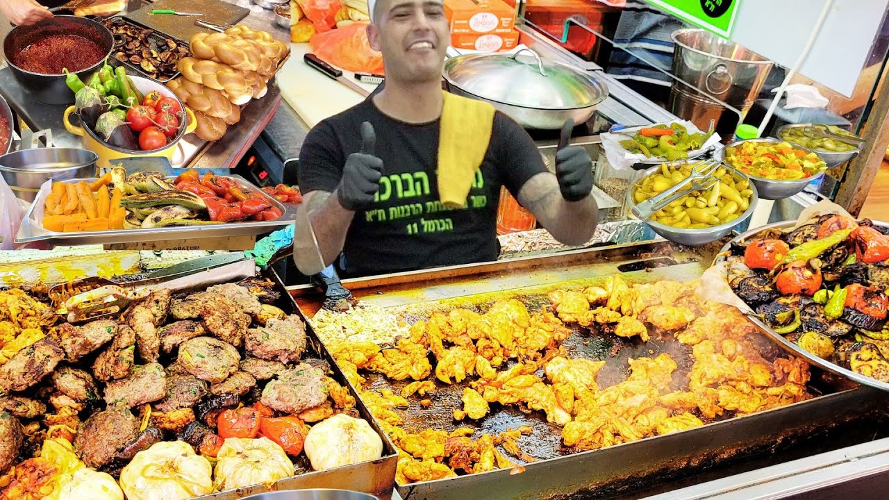 Orgy Of Street Food In ISRAEL- Middle Eastern Dishes and Food | Carmel Market Tel Aviv
