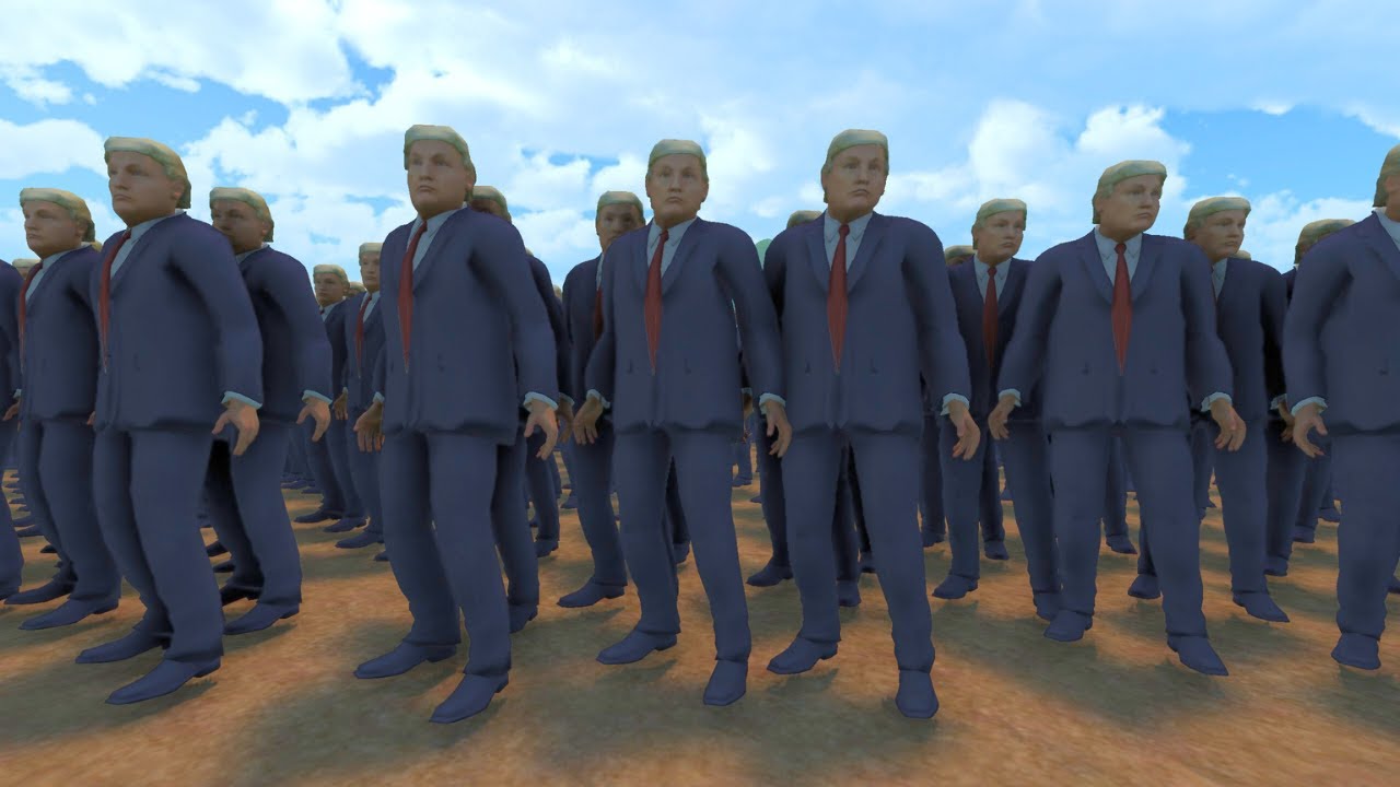 TRUMP ARMY vs MR BEAST ARMY | UEBS 2