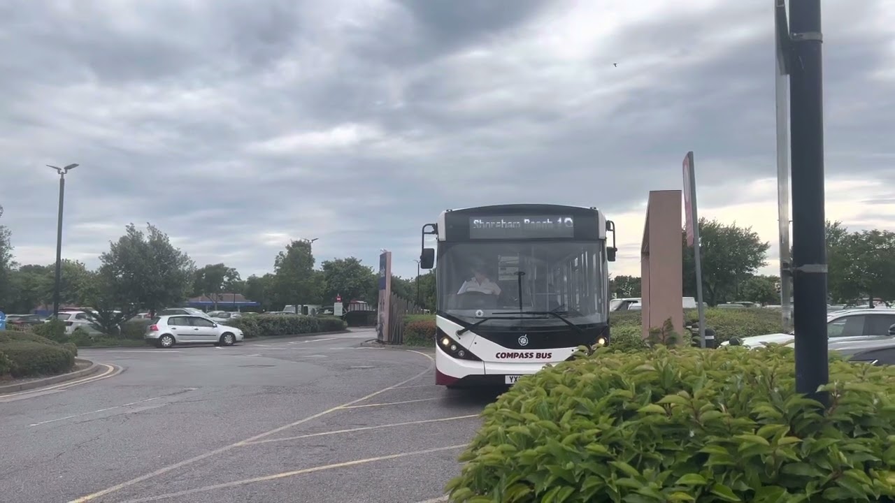 COMPASS BUS ROUTE 19 ARRIVING INTO HOLMBUSH CENTRE