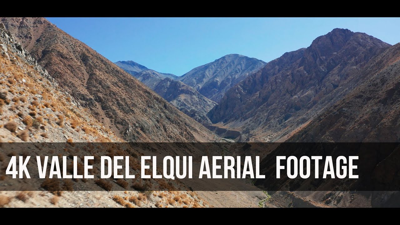 4K Chile Valle Del Elqui  Aerial Footage