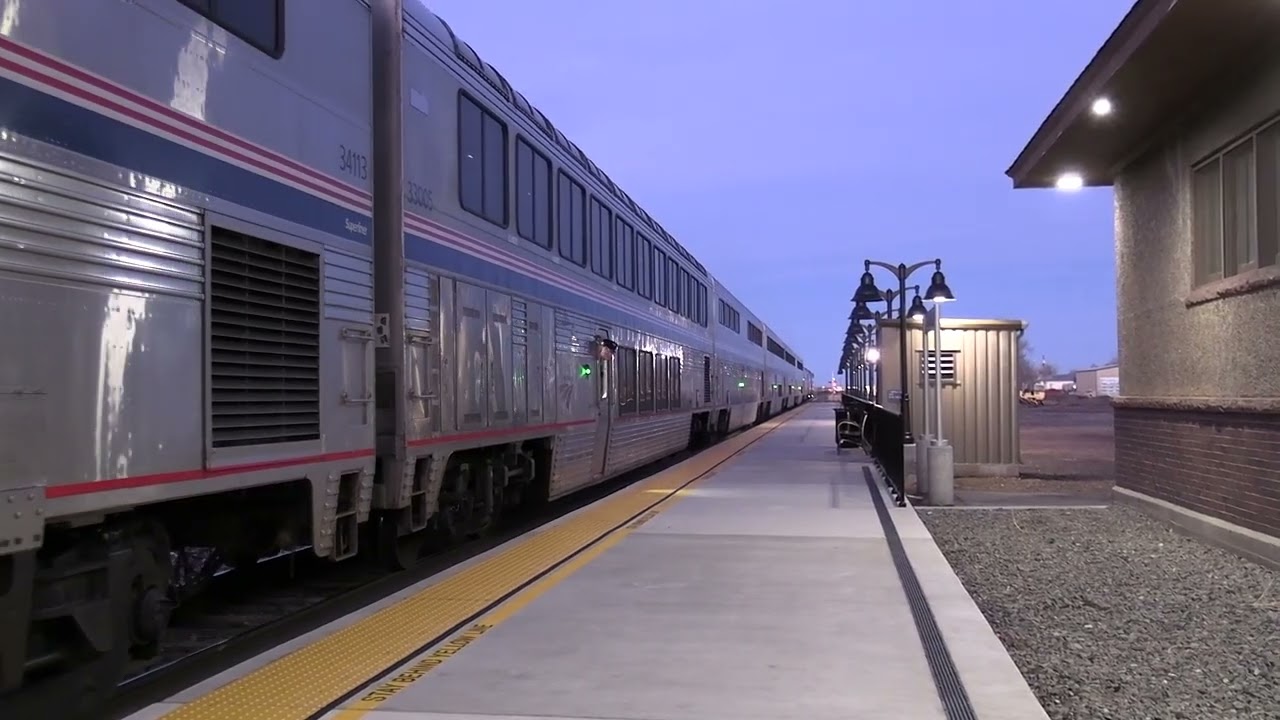 Calif. Zephyr in Ft. Morgan on 08MAR2026