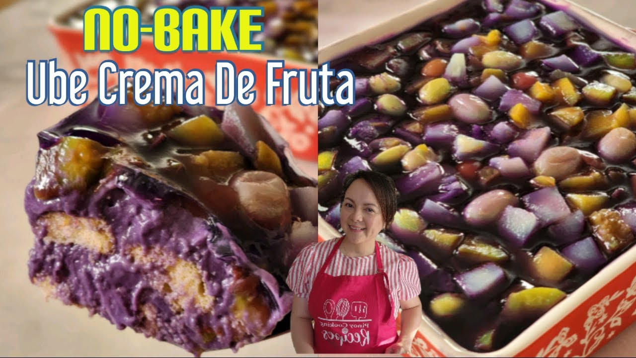 UBE CREMA DE FRUTA | NO BAKE!