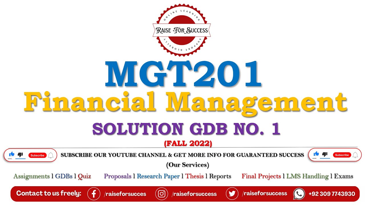 MGT201 GDB 1 Solution Fall 2022 l MGT201 GDB Solution 2022 l MGT201 GDB No. 1 2023 l #MGT201