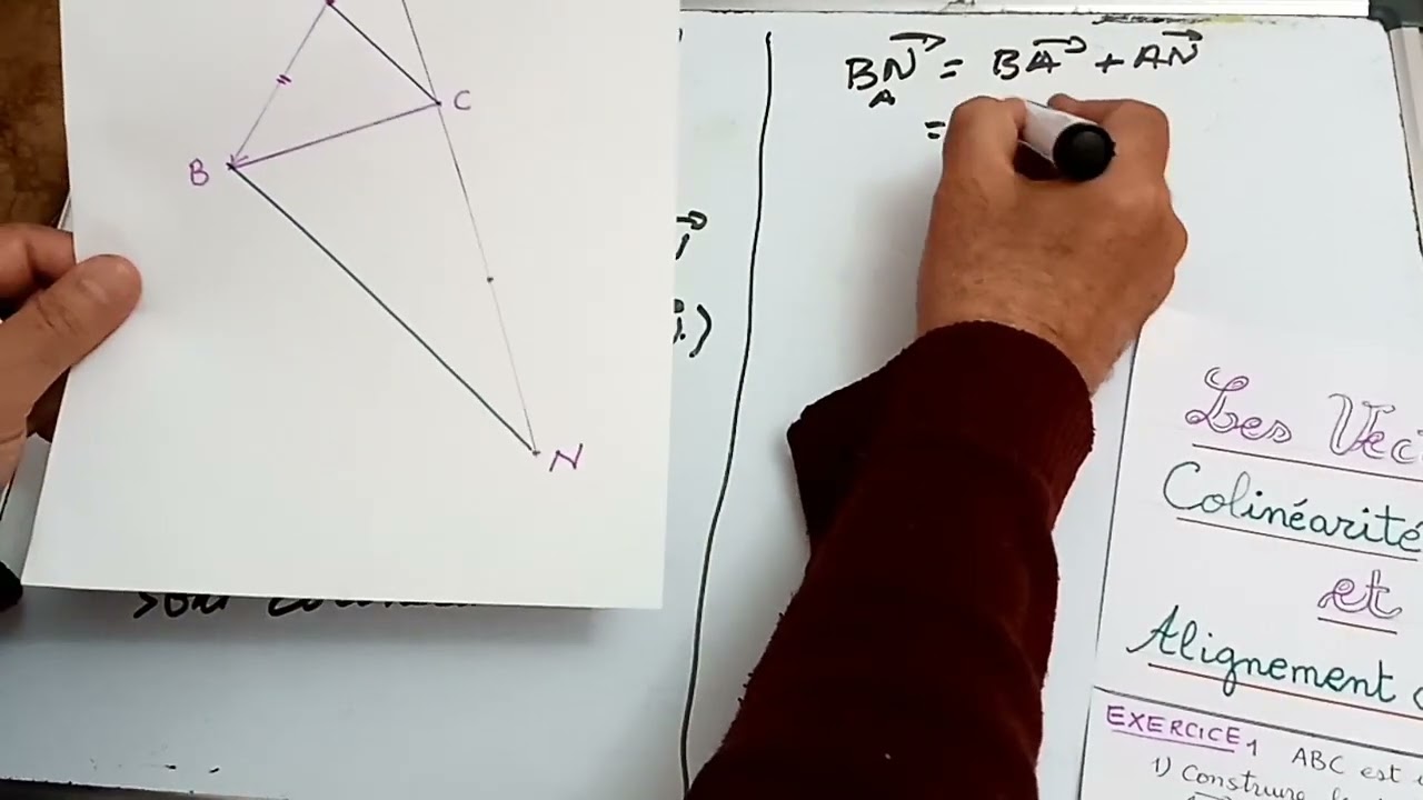 3AC/colininéarité de deux vecteurs et alignement de trois points