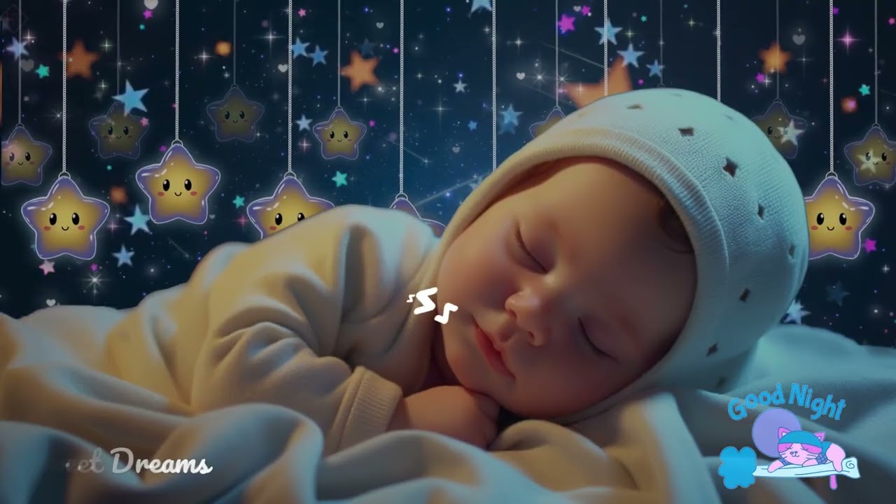 Baby Sleep Music🌙Baby Sleep Instantly in 3 Minutes💤Gentle Bedtime Calm 🎶 Mozart & Brahms Lullabies