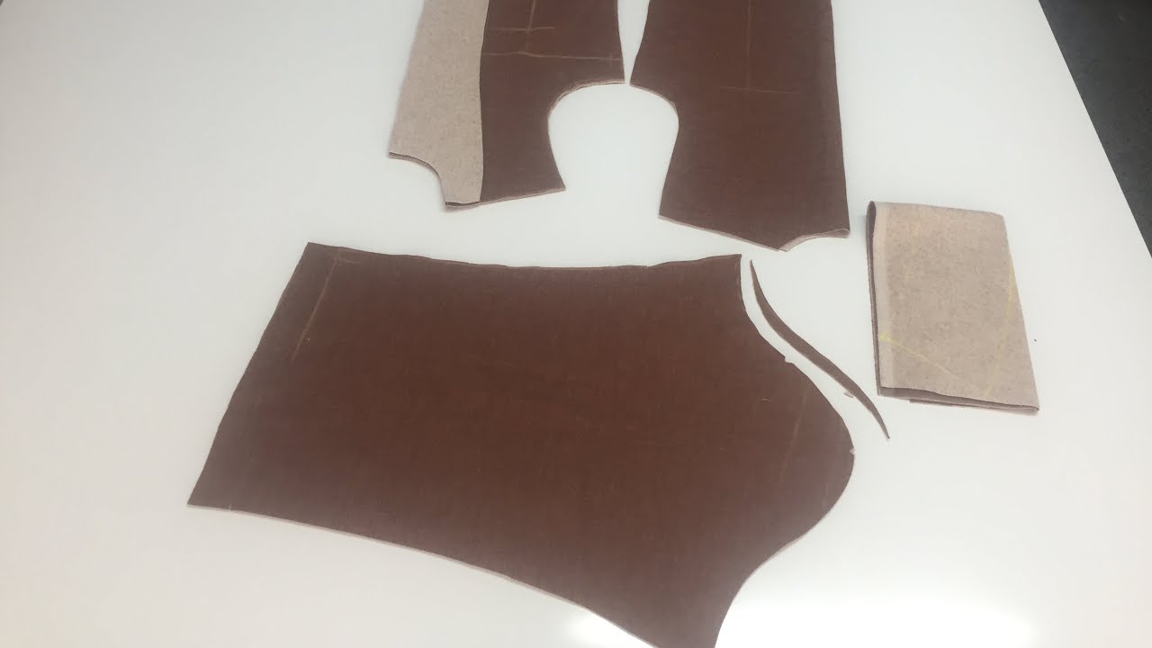 40 beden polo yaka ceket kesimi Size 40 polo collar jacket cut