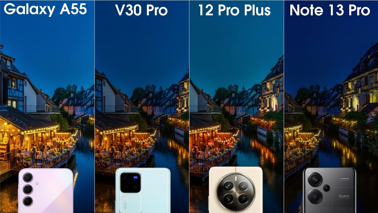 Samsung A55 vs Vivo V30 Pro vs Realme 12 Pro Plus vs Redmi Note 13 Pro Camera Test