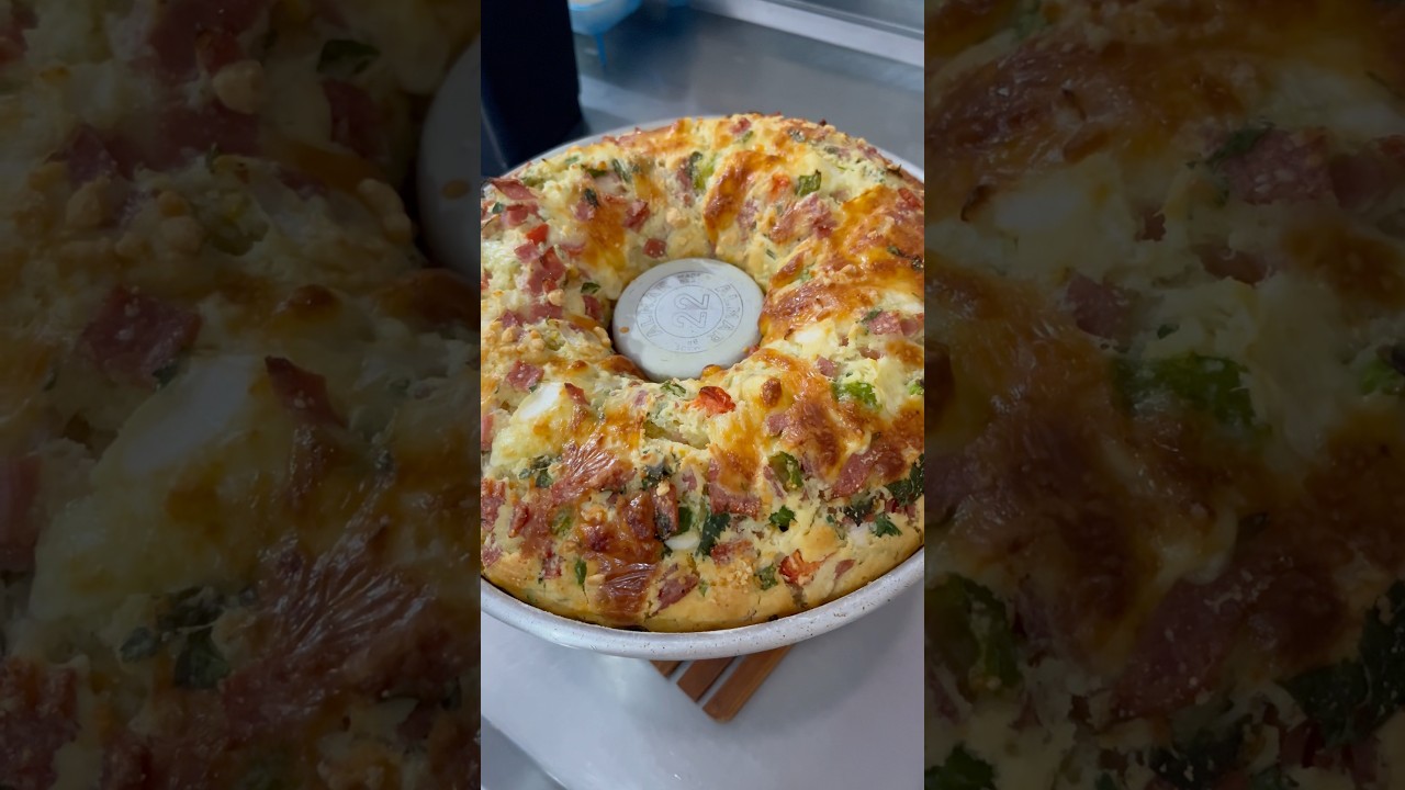 Bolo salgado para seu lanche da tarde receita perfeita.