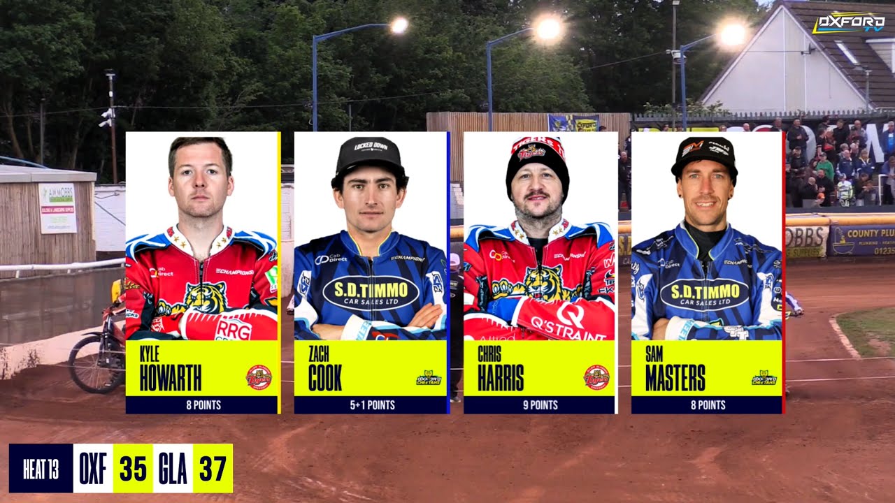 Heat 13 | Oxford vs Glasgow | Championship | OXFORD SPEEDWAY TV 2025