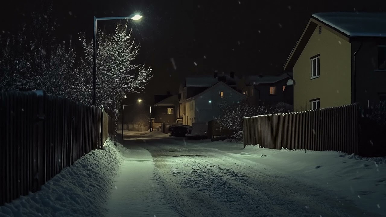 Snowstorm Tranquility | Relaxing Blizzard Ambience with Dark Screen for Sleep