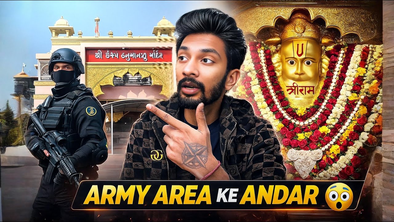 Hanuman Temple Inside Army Area 😱 | Camp Hanuman Ahmedabad Vlog