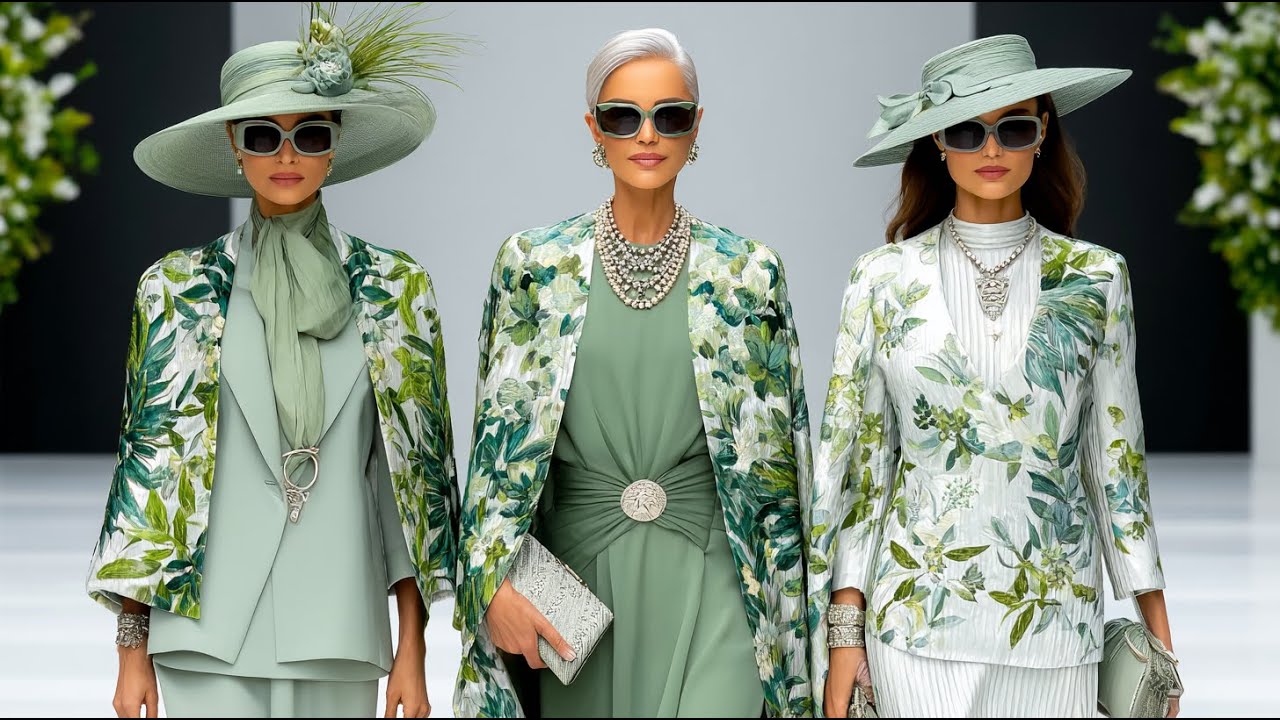 Коллекция Giorgio Armani весна-лето 2026 | Элегантность цвета шалфея для женщин старше 40 лет