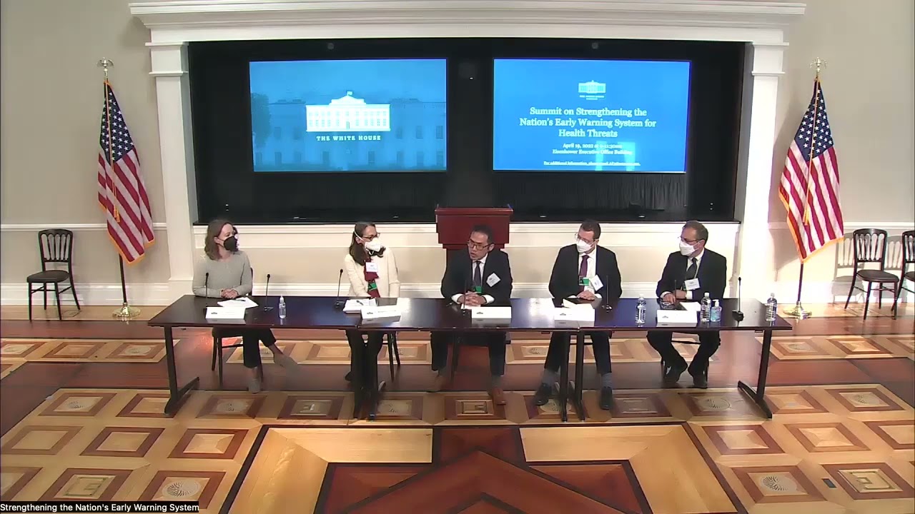 Opening: James Lu MD, PhD at the White House: Strengthening the Nation’s Early Warning System